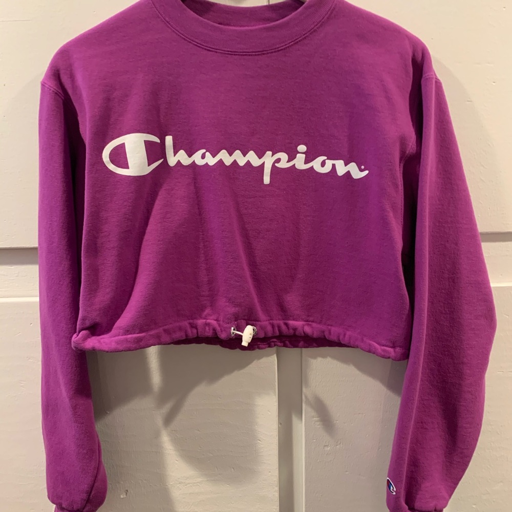 Cropped champion hoodie